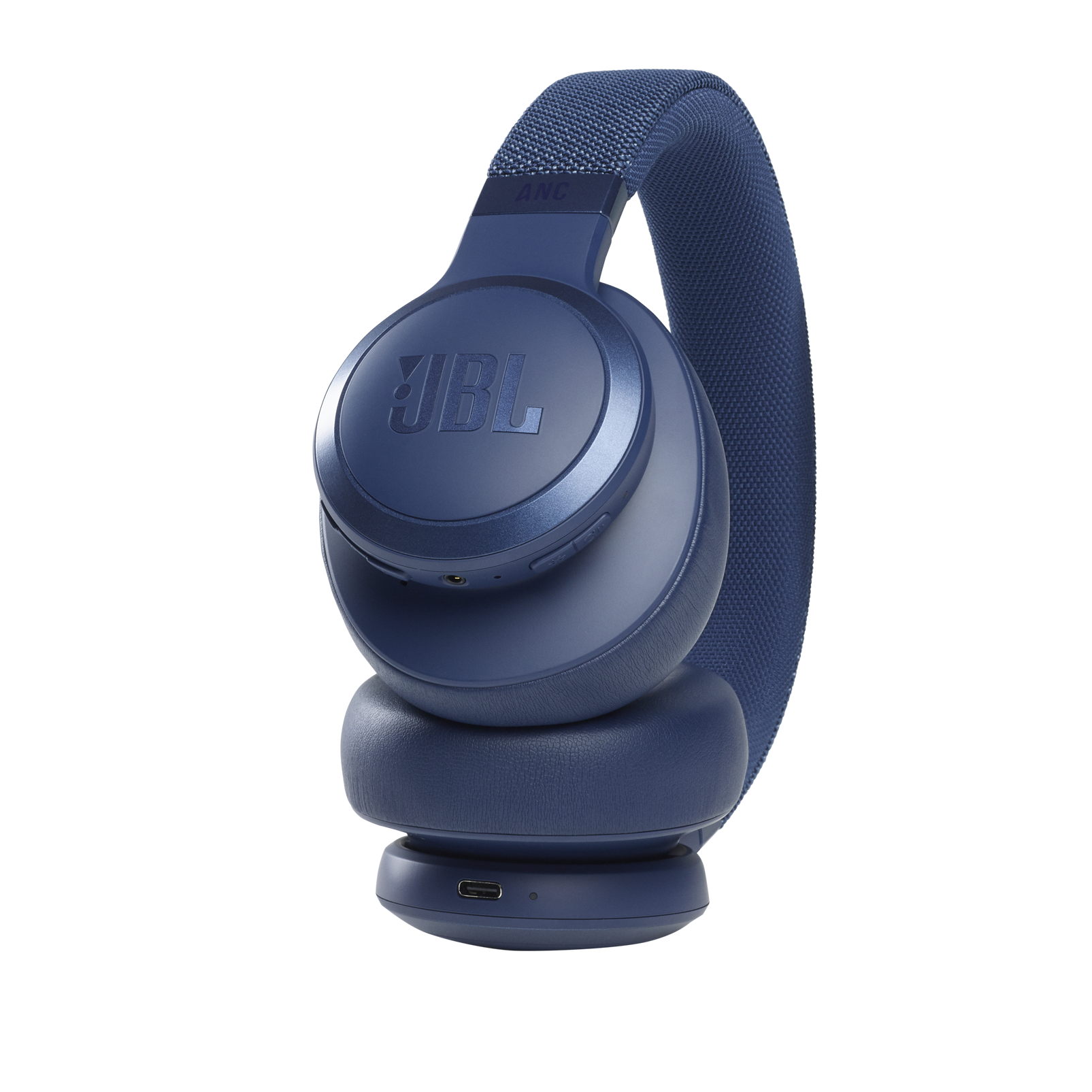 JBL Live 660NC - Blue - Wireless over-ear NC headphones - Detailshot 4
